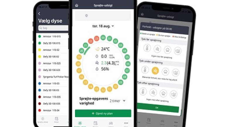 Spray Assist app til hjælp for sprøjtning af dine marker